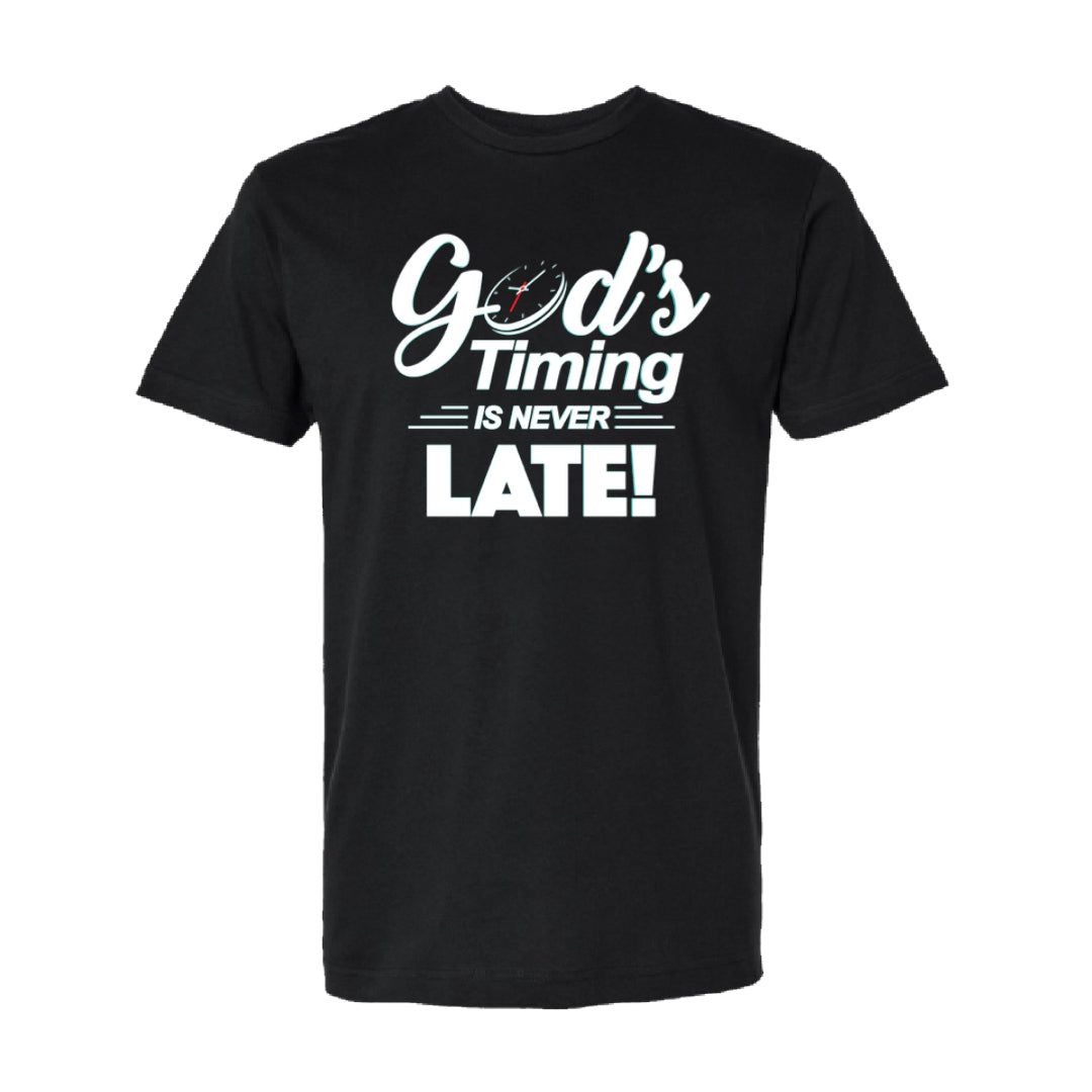 God's Timing Is Never Late - Black